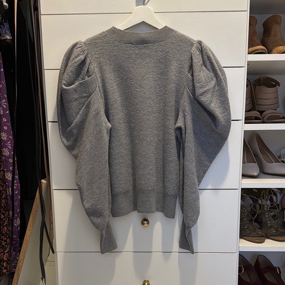 Ulla Johnson Marin Crew Neck Sweater with Puff Sleeves - size P - Picture 4 of 5